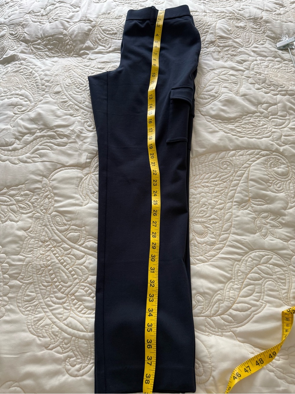 J.Jill Knit Classic Navy Cargo Ankle Pants NWT - Picture 6 of 6